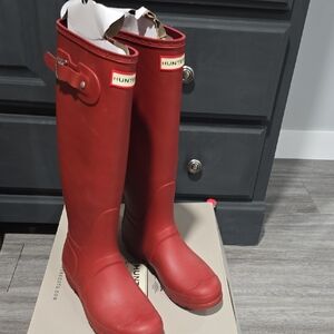 Hunter Classic Red Waterproof Boots